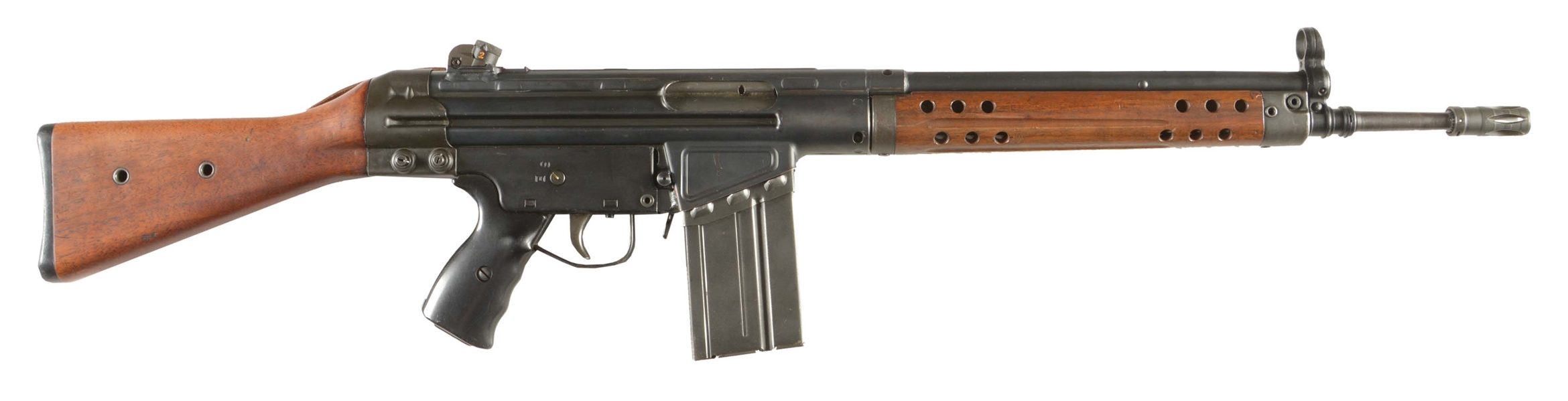 (C) SANTA FE DIVISON OF GOLDEN STATE ARMS CO. HK G3 SEMI-AUTOMATIC RIFLE.