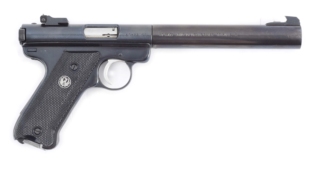 (N) RUGER MK I SEMI-AUTOMATIC PISTOL WITH INTEGRALLY SUPPRESSED BARREL BY JONATHAN A. CIENER.