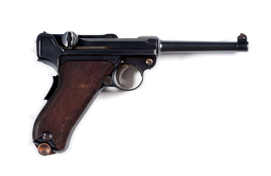(C) HIGH CONDITION 1900 SWISS COMMERCIAL LUGER SEMI-AUTOMATIC PISTOL.