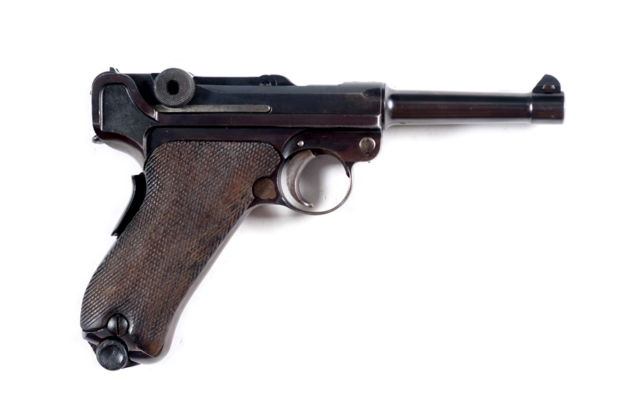 (C) 1906 REPUBLIC OF PORTUGAL NAVY LUGER WITH HOLSTER.