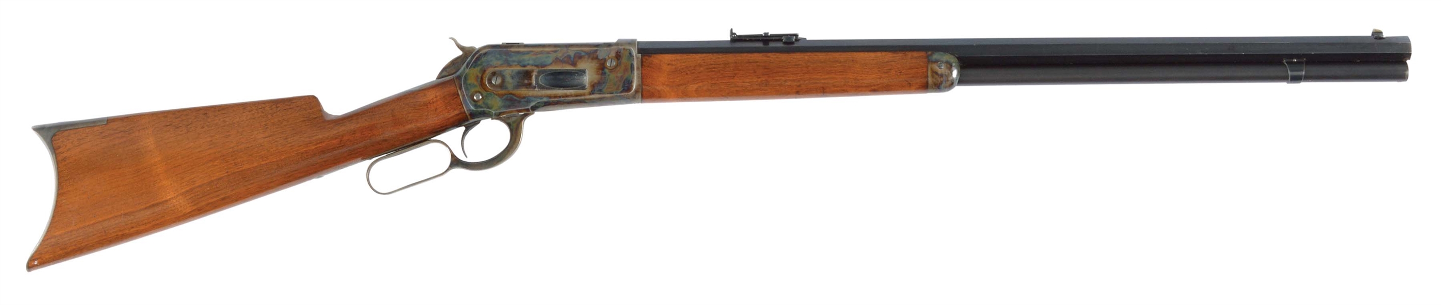 (A) STELLAR CONDITION FIRST YEAR OF PRODUCTION WINCHESTER MODEL 1886 LEVER ACTION RIFLE.