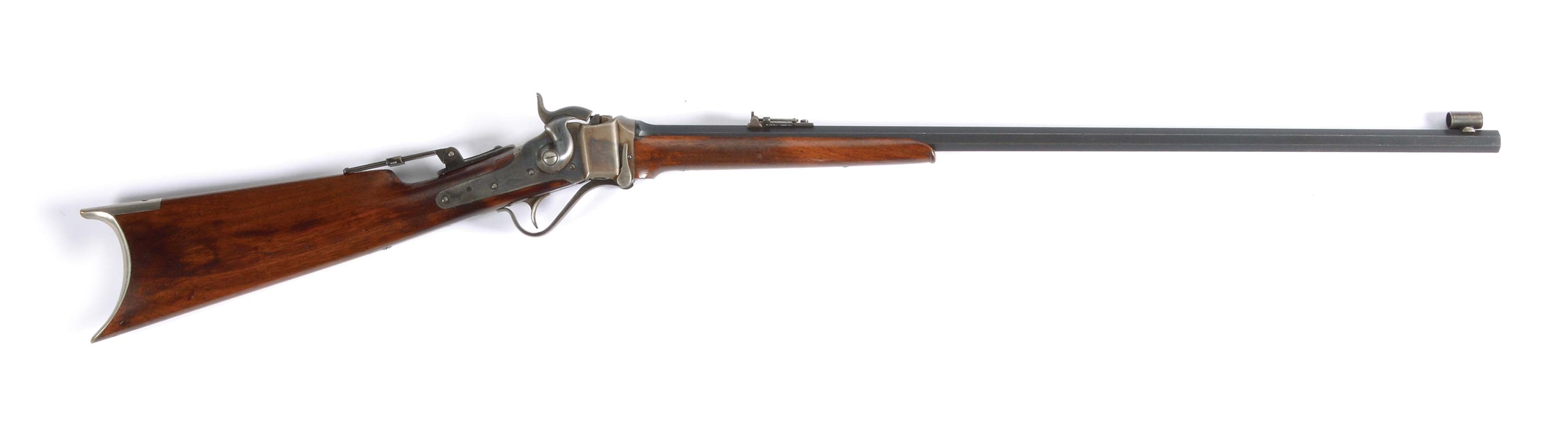 (A) SHARPS MODEL 1874 MID-RANGE NO. 3 SINGLE SHOT RIFLE.