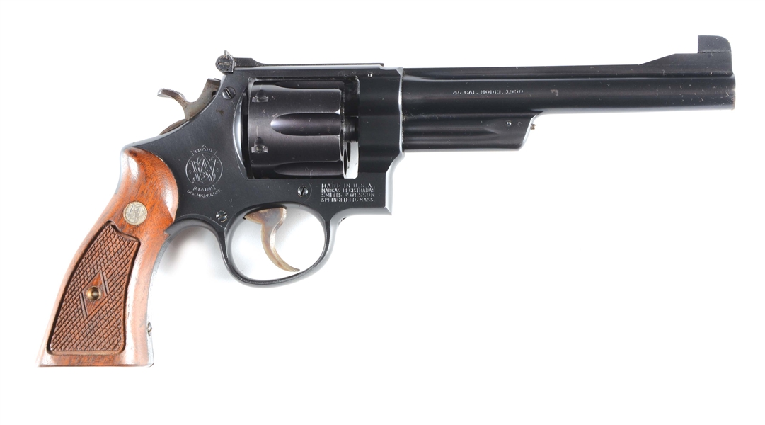 (C) SCARCE SMITH & WESSON MODEL 1950 .45 TARGET REVOLVER.