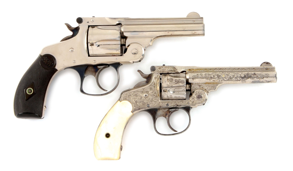 (C) LOT OF 2: SMITH & WESSON REVOLVERS.