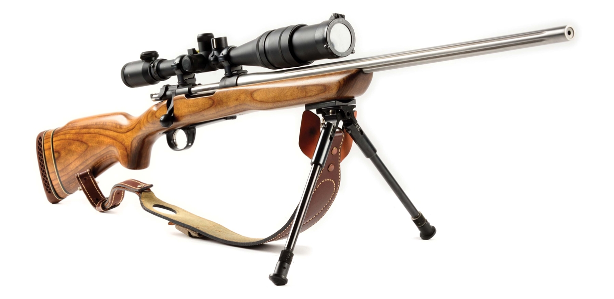 (M) KIMBER M96 SWEDEN SPORTER BOLT ACTION RIFLE WITH SCOPE.