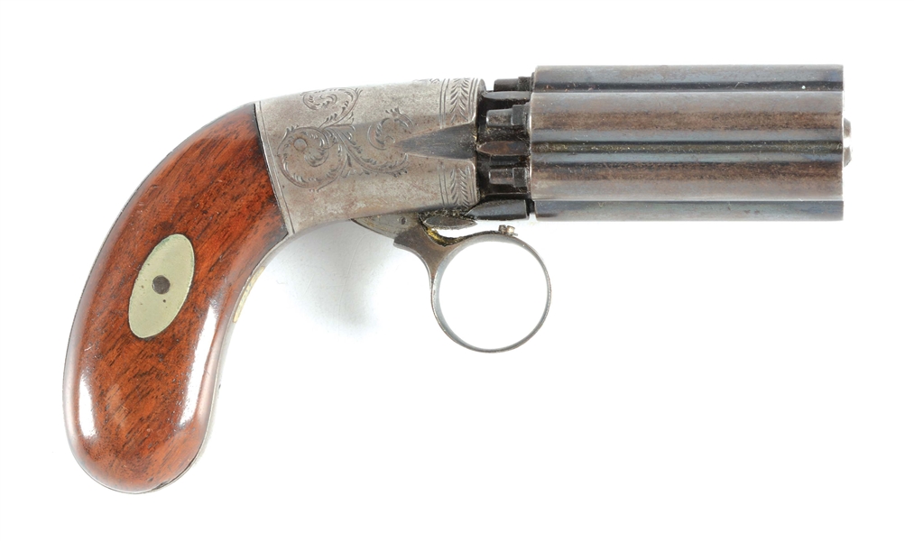 (A) SCARCE BLUNT & SYMS MEDIUM FRAME PEPPERBOX WITH EXCEPTIONALLY DEEP FLUTES.