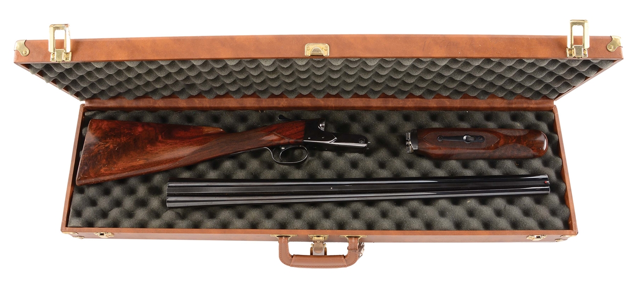 (C) WINCHESTER SKEET GRADE MODEL 21 16 BORE SIDE BY SIDE SHOTGUN WITH CASE.