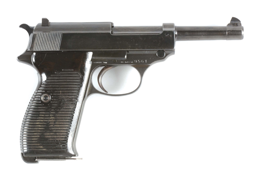 (C) SCARCE POST-WAR AUSTRIAN MILITARY ISSUED WALTHER MOD HP P38 SEMI-AUTOMATIC PISTOL WITH HOLSTER.