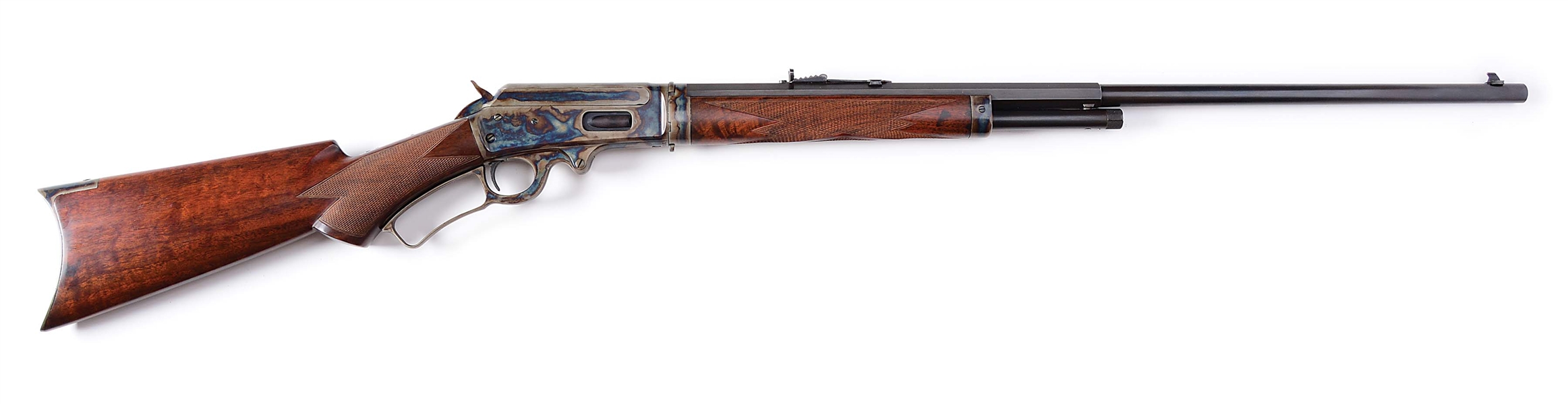 (C) CASE COLORED MARLIN 1893 TAKEDOWN LEVER ACTION RIFLE (1900).