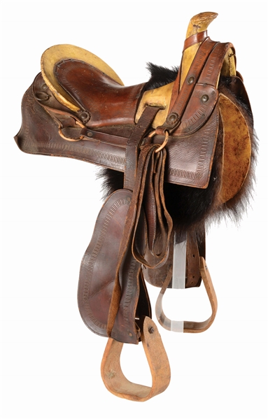 CHILDS WESTERN TERRITORIAL STYLE SADDLE. 