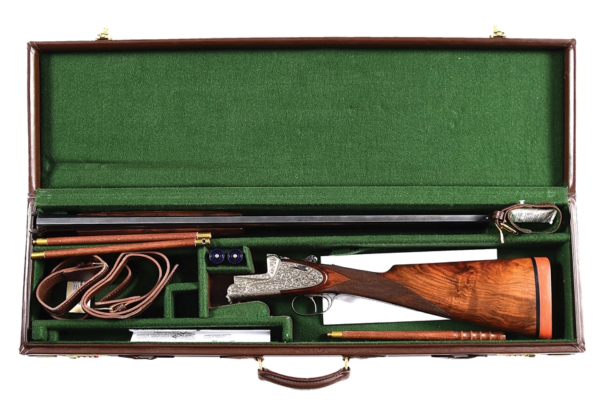 (C) EARLY F. PIOTTI OVER UNDER SHOTGUN WITH CASE. 