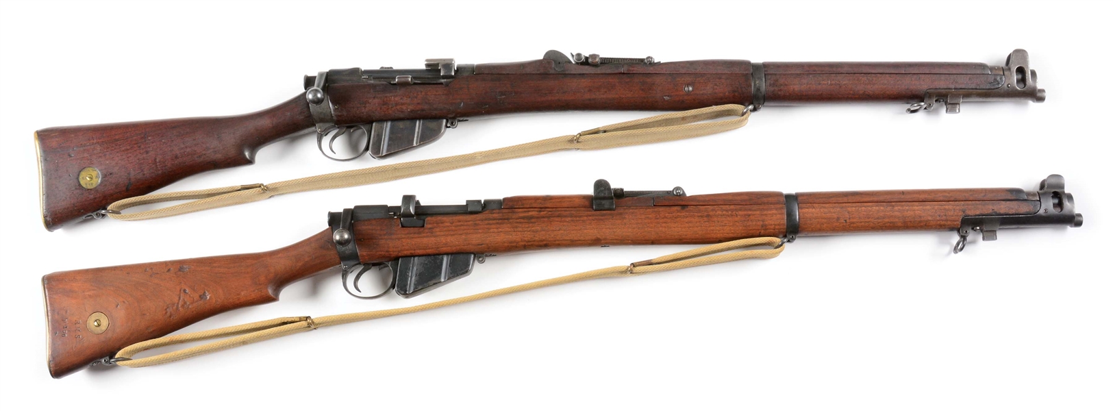 (C) LOT OF 2: BRITISH SHTLE .303 RIFLES - SPARKBROOK I*** 1905 AND ENFIELD III* 1928.
