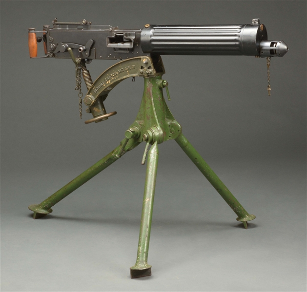 (N) RARE BRITISH VICKERS MODEL 1930 MARK I MACHINE GUN MADE FOR ARGENTINE ARMY (FULLY TRANSFERABLE).