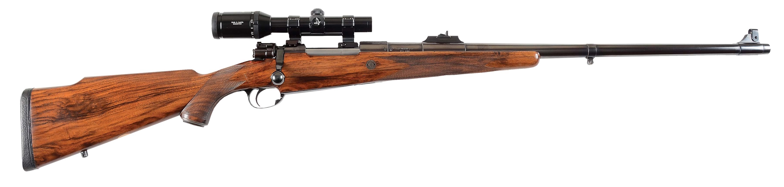 (M) HOLLAND & HOLLAND BOLT ACTION RIFLE WITH SCOPE.