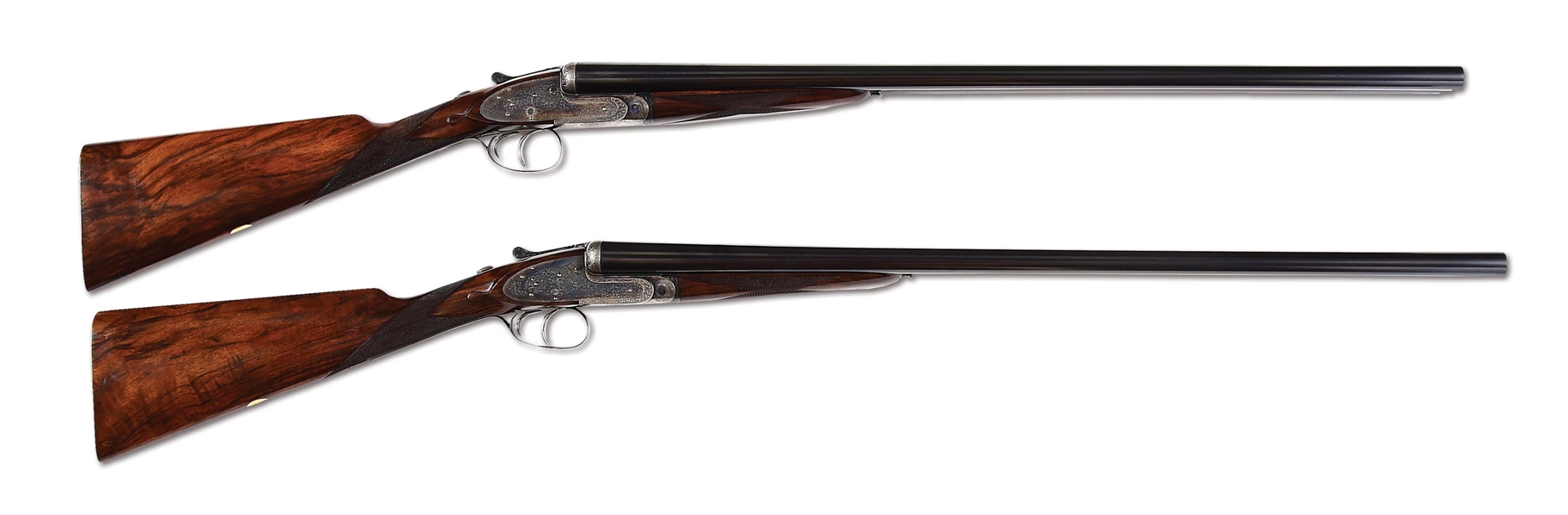 (C) CASED PAIR OF J. PURDEY AND SONS BEST SIDE BY SIDE SHOTGUNS.