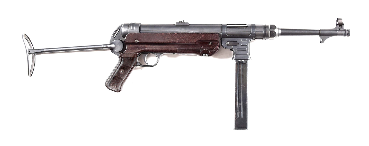 (N) HIGHLY ATTRACTIVE STEYR MANUFACTURED GERMAN WORLD WAR II MP-40 MACHINE GUN (PRE-86 DEALER SAMPLE).