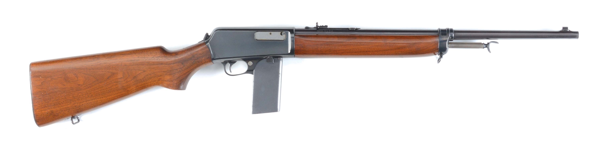 (C)FINE WINCHESTER MODEL 1907 .351 SELF-LOADING RIFLE WITH 10 ROUND MAGAZINE, MADE IN 1940.