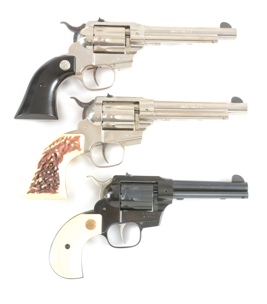 (C) LOT OF 3: HIGH STANDARD DOUBLE NINE REVOLVERS IN ORIGINAL FACTORY BOXES.