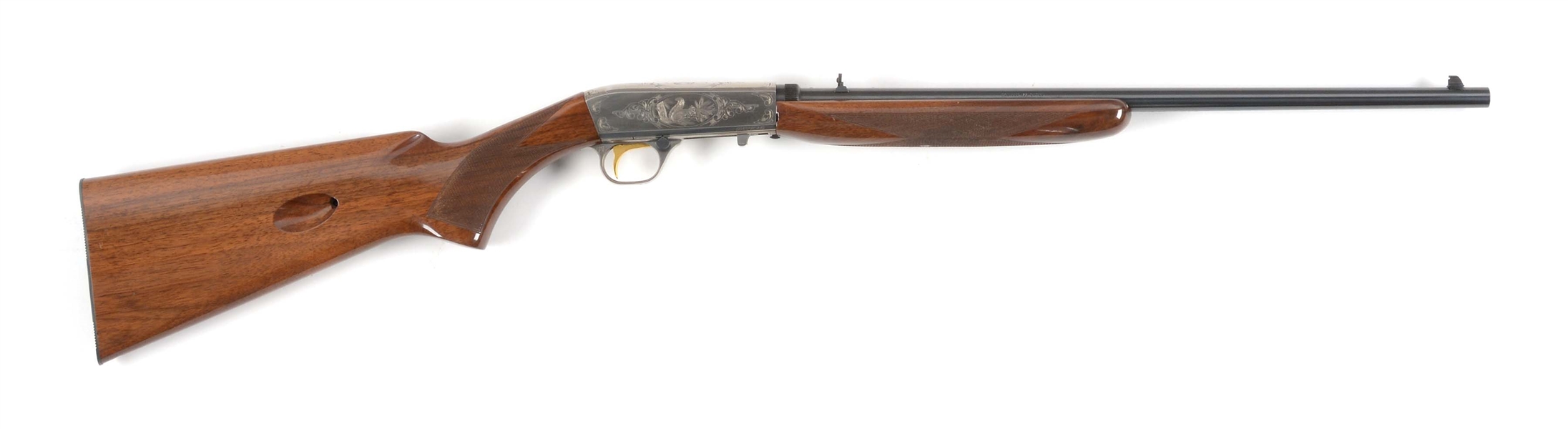 (N) ENGRAVED BELGIAN BROWNING SEMI-AUTOMATIC RIFLE.