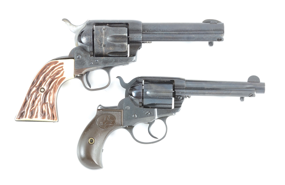 (A) LOT OF TWO: COLT SINGLE ACTION ARMY AND LIGHTNING REVOLVERS.