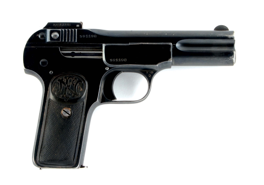 (C) FABRIQUE NATIONALE BROWNING MODEL 1900 SEMI-AUTOMATIC PISTOL, WITH HOLSTER.