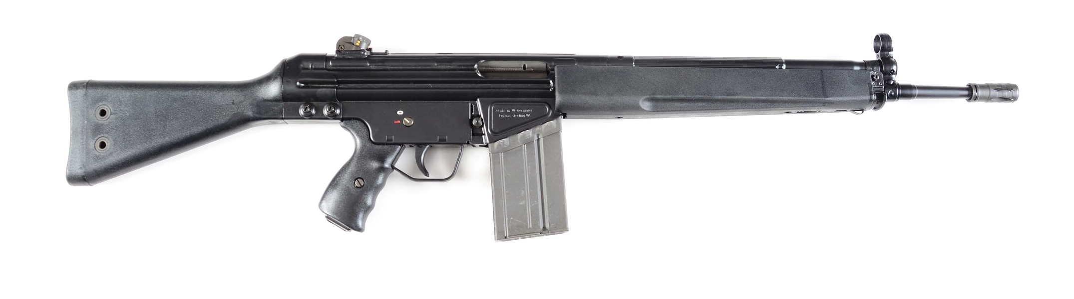 (M) HECKLER AND KOCH MODEL 91A2 SEMI-AUTOMATIC RIFLE.