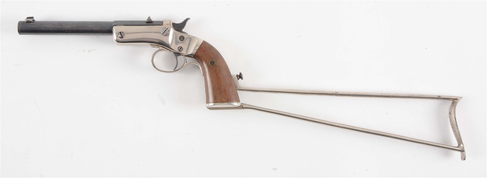 Lot Detail - (C) STEVENS MODEL 41 SINGLE SHOT PISTOL WITH STOCK.