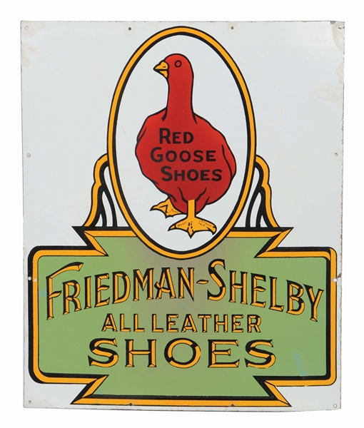 RED GOOSE SHOES FREIDMAN-SHELBY SIGN.