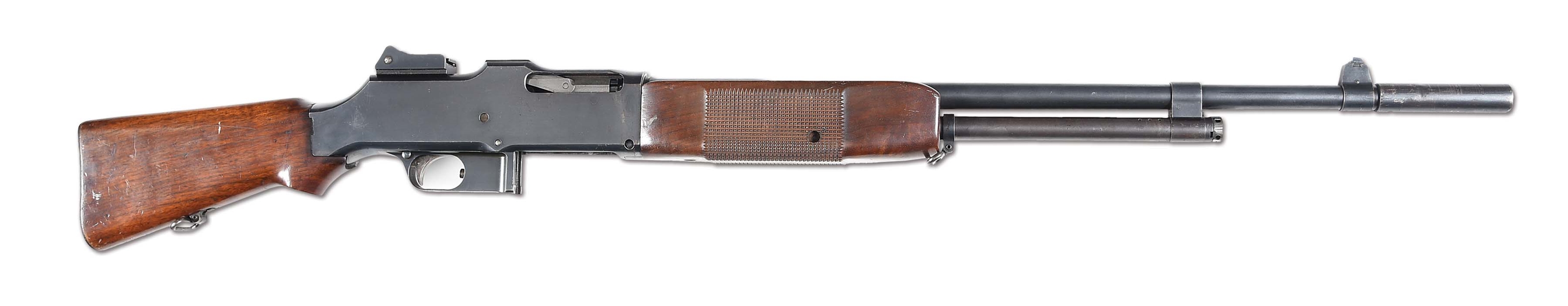 (N) HIGH CONDITION MARLIN ROCKWELL MODEL 1918 BROWNING AUTOMATIC RIFLE (B.A.R) MACHINE GUN (CURIO & RELIC).