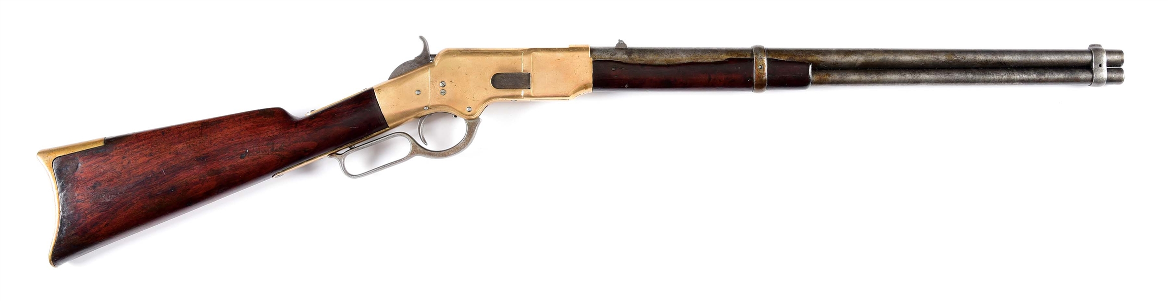 (A) EXTREMELY RARE REPUBLICA MEXICO WINCHESTER FIRST MODEL 1866 LEVER-ACTION CARBINE.