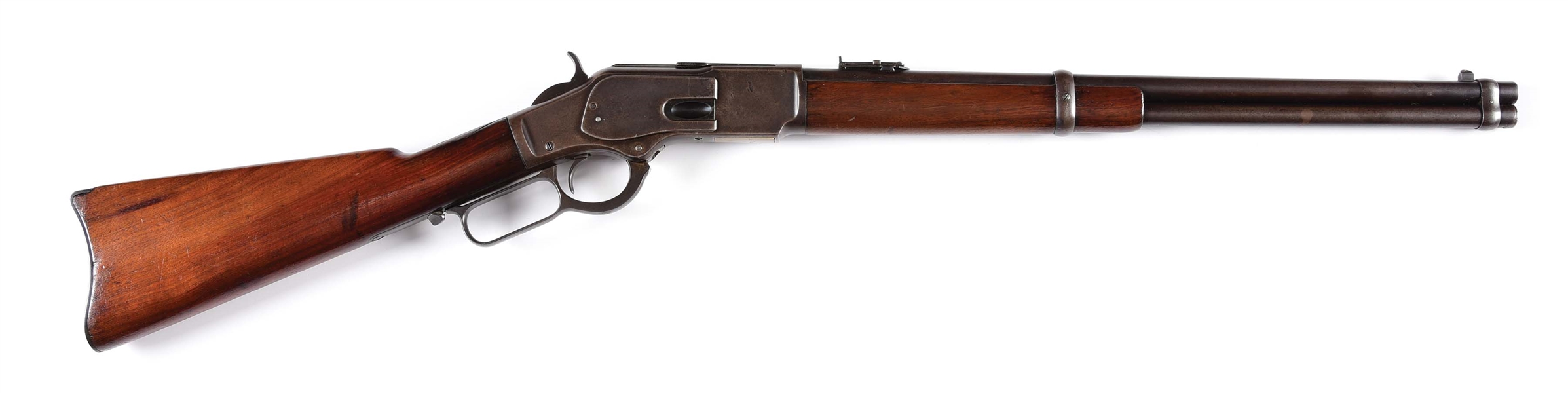 (A) WINCHESTER MODEL 1873 .44-40 LEVER-ACTION RIFLE.