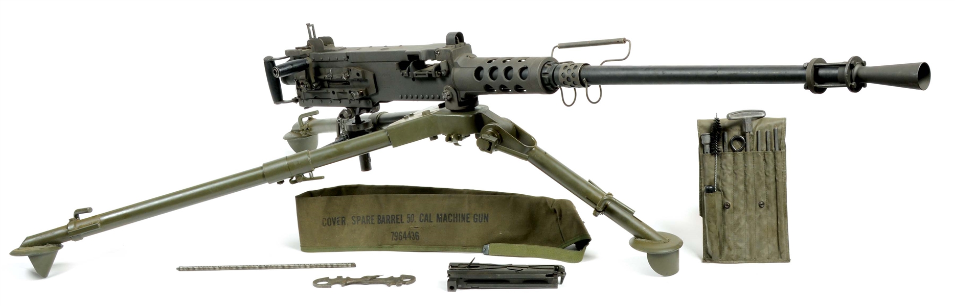 (M) TNW INC. BROWNING M2HB SEMI-AUTOMATIC RIFLE WITH ACCESSORIES.
