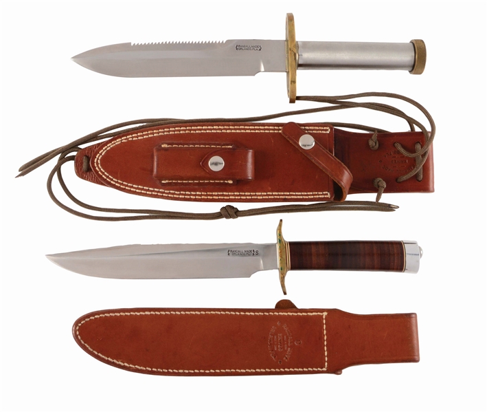 CLASSIC PAIR OF RANDALL MADE COMBAT KNIVES