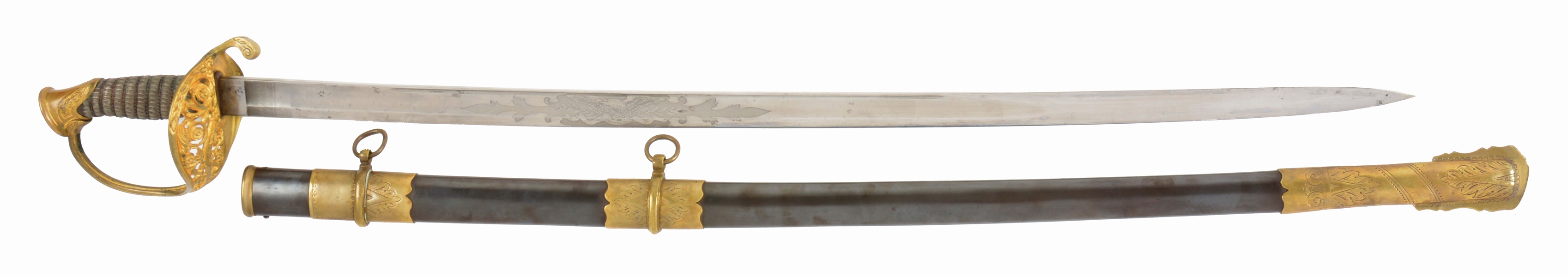 1850 FOOT OFFICER SWORD BY FOLSOM OF ST. LOUIS.