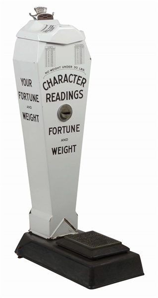 AMERICAN SCALE MFG CHARACTER READING FORTUNE SCALE.