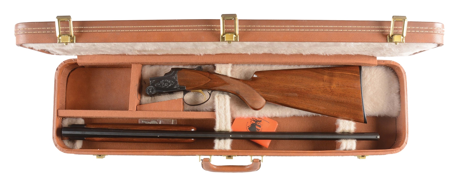 (C) BROWNING SUPERPOSED GRADE I OVER/UNDER SHOTGUN WITH CASE, BOX.