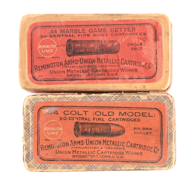 LOT OF TWO: TWO BOXES OF REMINGTON AMMUNITION.