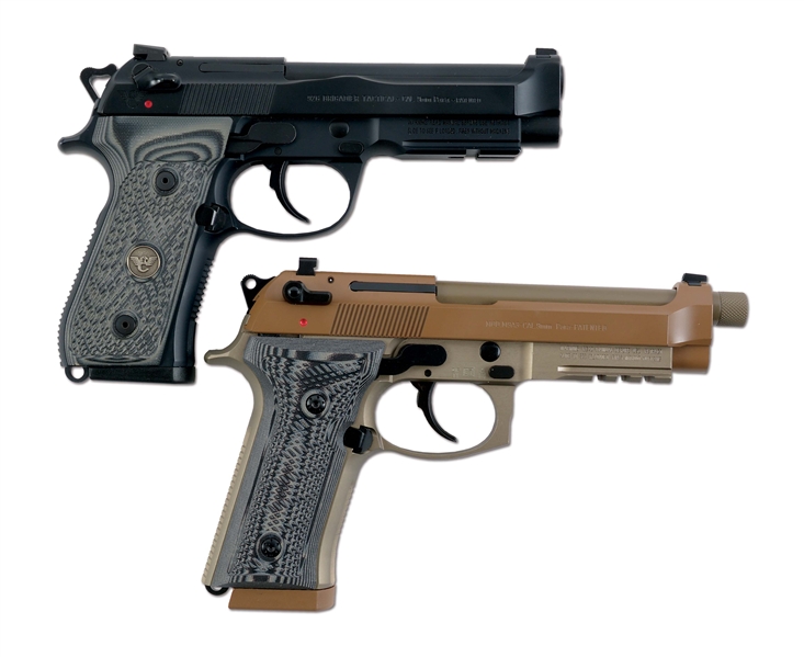 (M) LOT OF TWO BERETTA SEMI-AUTOMATIC PISTOLS, ONE WILSON COMBAT TUNED AND AN M9A3.