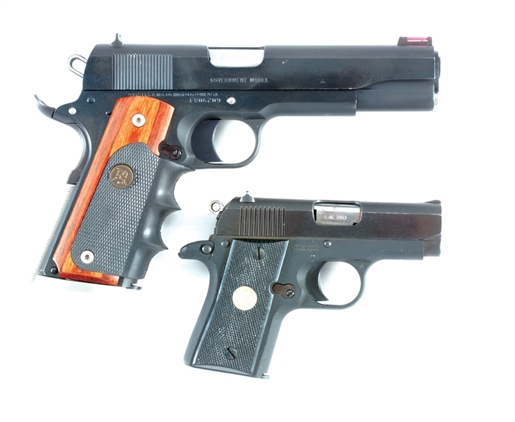 (M) LOT OF TWO: TWO COLT SEMI-AUTOMATIC HANDGUNS.