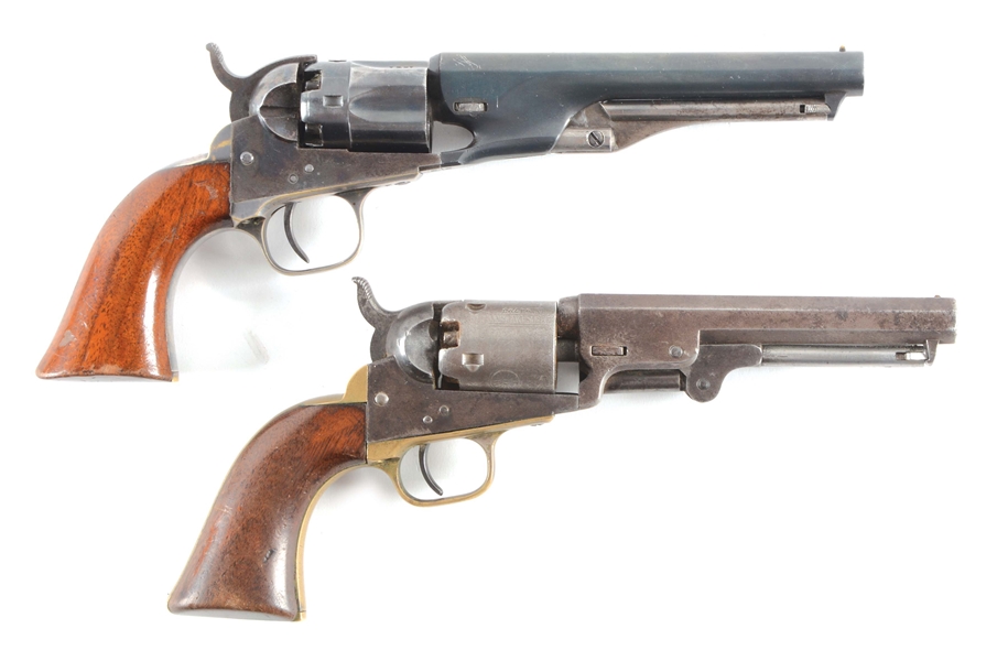 (A) LOT OF TWO: COLT 1862 AND 1849 PERCUSSION REVOLVERS.