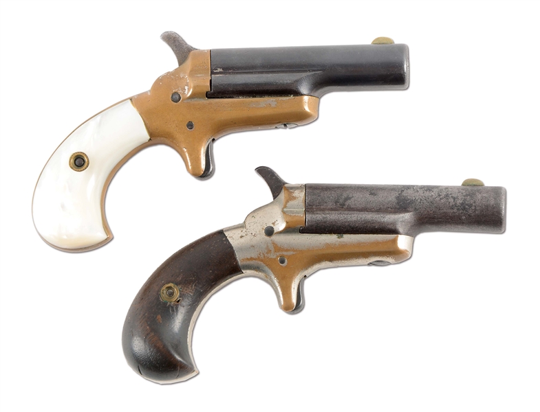 (A) LOT OF TWO: TWO COLT 3RD MODEL DERRINGERS.