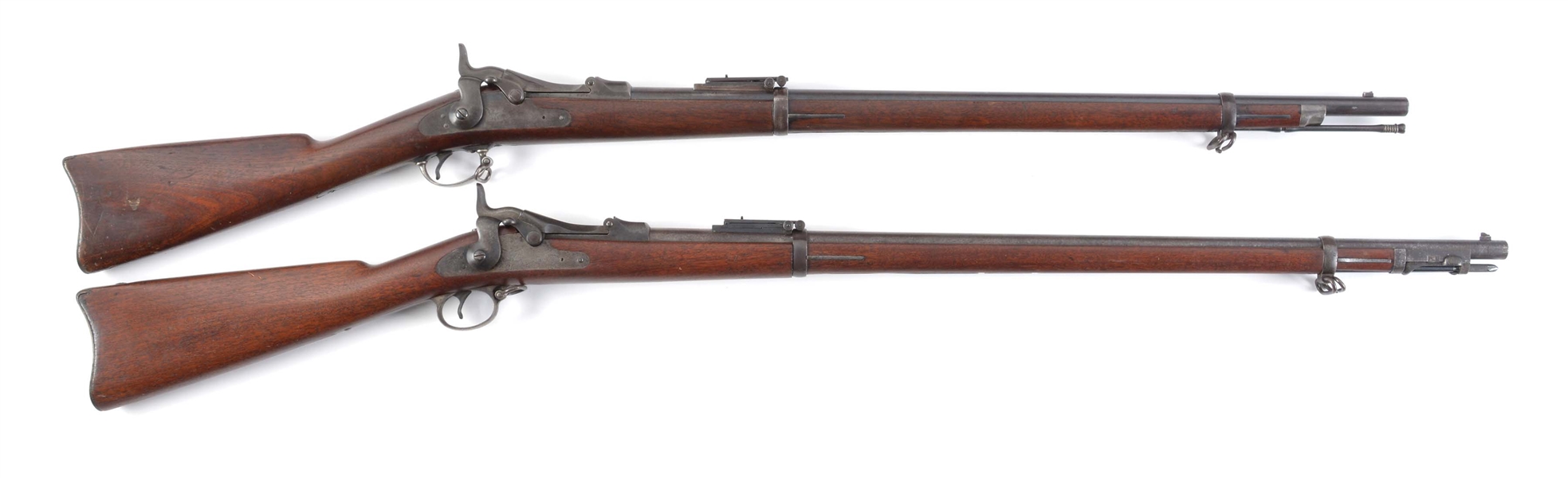 (A) LOT OF TWO: SPRINGFIELD 1884 CADET TRAPDOOR AND 1888 TRAPDOOR RIFLES.