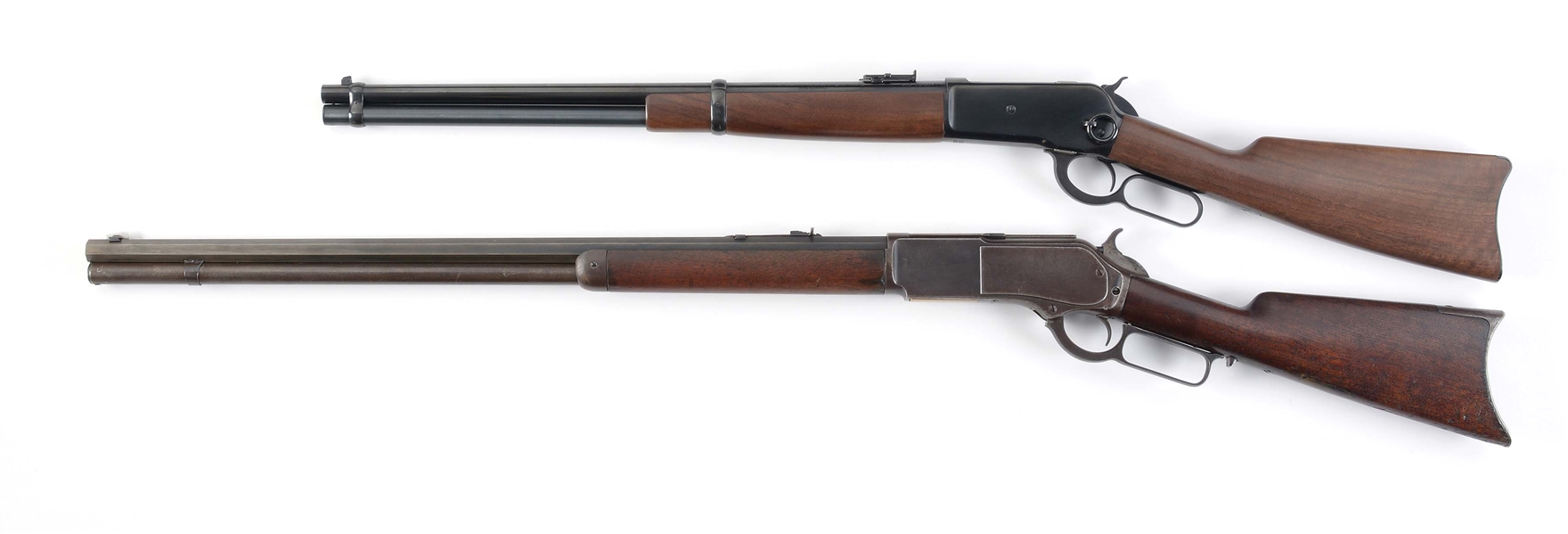 Lot Detail - (M) LOT OF TWO: BROWNING 1886 .45-70 LEVER ACTION RIFLE ...