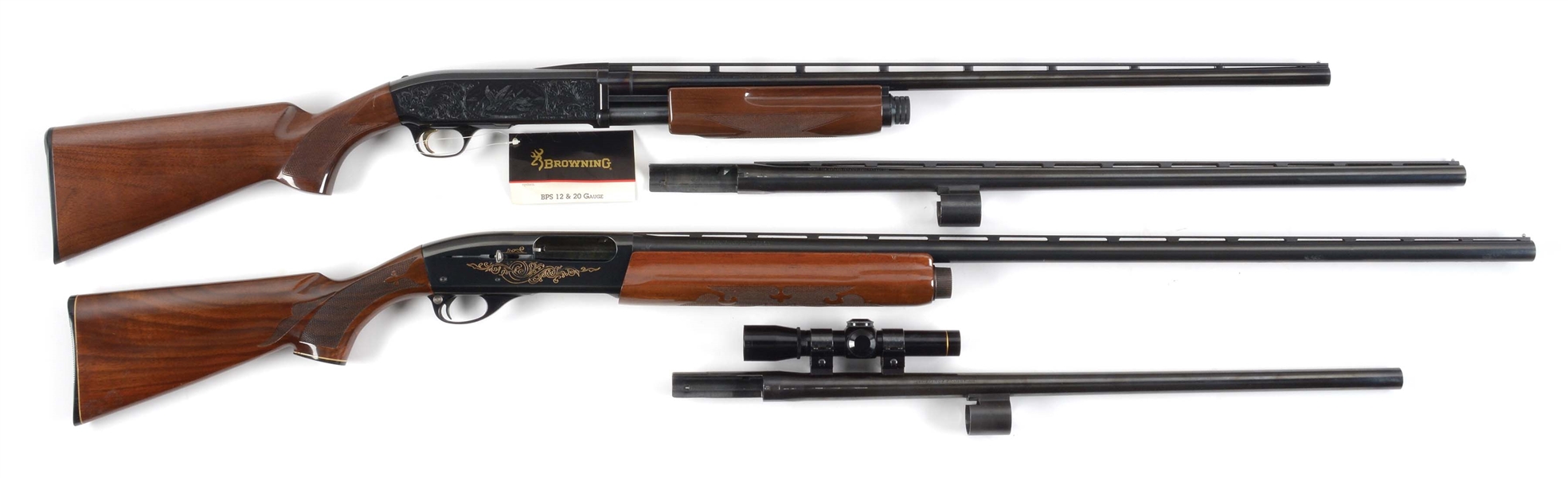 (M) LOT OF TWO: BROWNING AND REMINGTON SEMI AUTOMATIC SHOTGUNS.