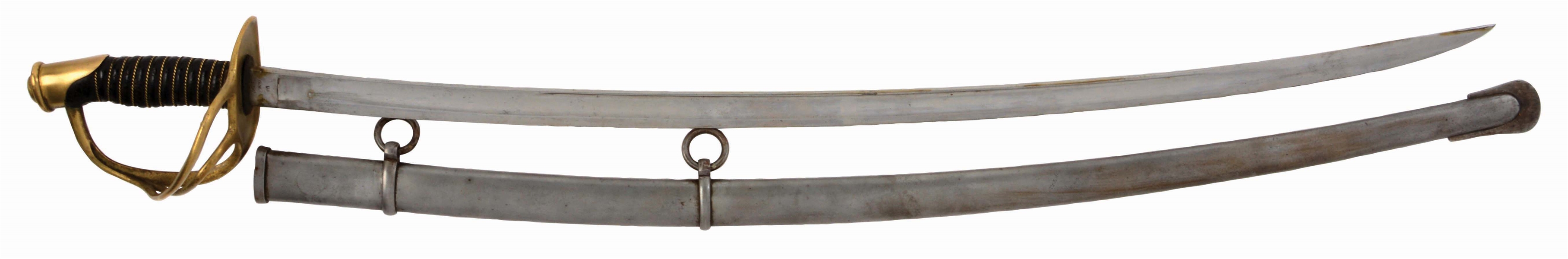AMES PRODUCED 1860 CAVALRY SABER DATED 1864.
