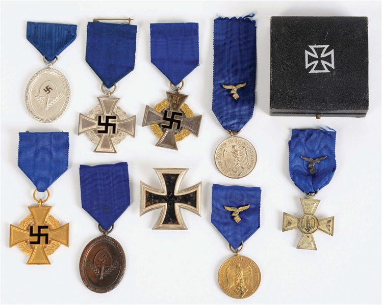 LOT OF 9: GERMAN WORLD WAR II AWARDS.