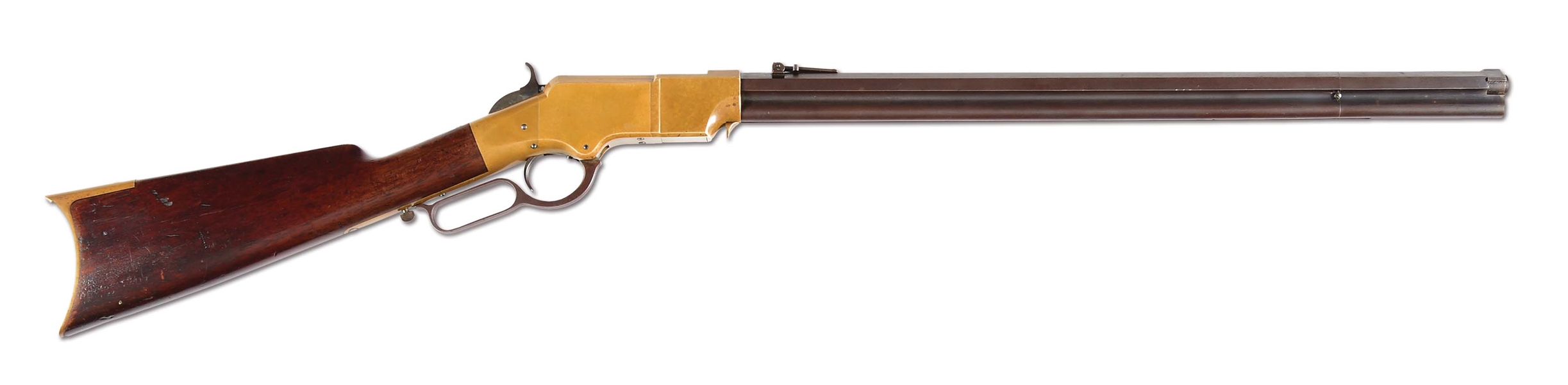(A) TYPE II MARTIAL NEW HAVEN ARMS 1860 HENRY .44 RF LEVER ACTION RIFLE