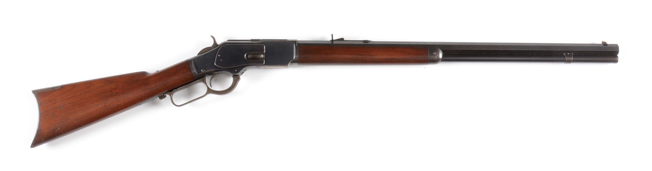 (A) HIGH CONDITION WINCHESTER 1873 LEVER ACTION RIFLE IN .44-40.