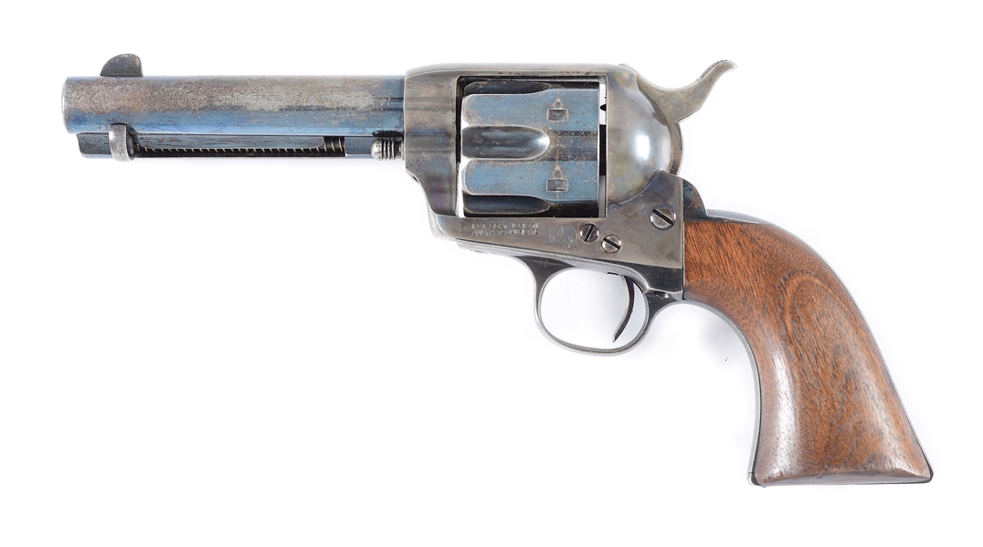 (A) COLT SINGLE ACTION ARMY FRONTIER SIX SHOOTER .44-40 REVOLVER.