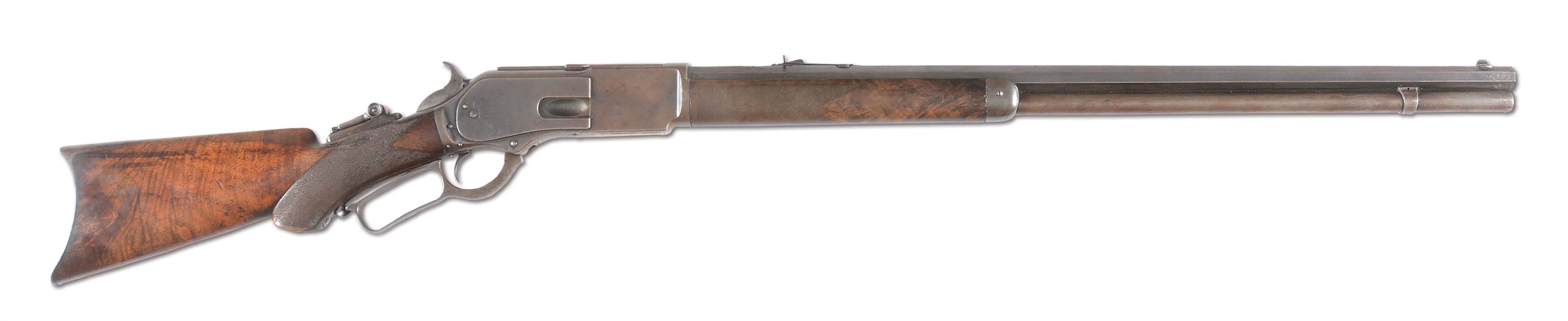 (A) VERY INTRIGUING WINCHESTER 1876 "ONE OF ONE THOUSAND" LEVER ACTION RIFLE.